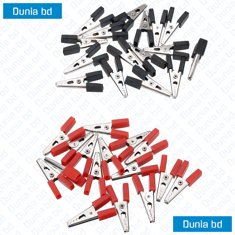 Red Black Small Battery Clip Crocodile Clips Alligator Clamps Alligator Clip Wire Clip Test Tool - Image 3