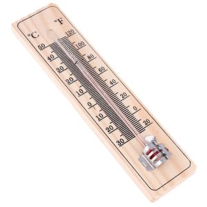 Wood Thermometers for Office Garage Indoor Temperature