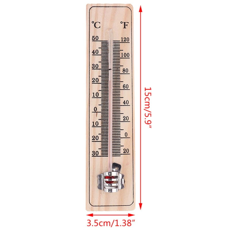 Wood Thermometers for Office Garage Indoor Temperature - Image 2