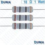 10 ohm 1 watt One watt Resistor ±5% 10Ω 10 ohms Metal Oxid Film Resistance