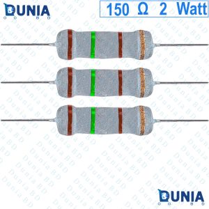 150 ohm 2 watt Two watt Resistor ±5% 150Ω 150 ohms Metal Oxid Film Resistance