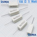 150 ohm 5 watt Five watt Resistor ±5% 150Ω 150 ohms Ceramic Cement Wirewound Resistance
