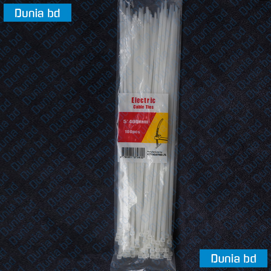 16 inch Cable Ties (5*400mm) Zip Wraps Strap Nylon Fastening Ring Loop Wire industrial Cable Ties - Image 2