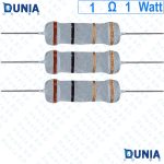 1 ohm 1 watt One watt Resistor ±5% 1Ω 1 ohms Metal Oxid Film Resistance