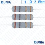 1 ohm 2 watt Two watt Resistor ±5% 1Ω 1 ohms Metal Oxid Film Resistance