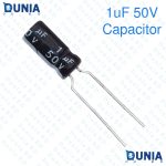 1uF 50V Capacitor Radial Electrolytic capacitor Polarized Aluminum body for Amplifier & Circuits