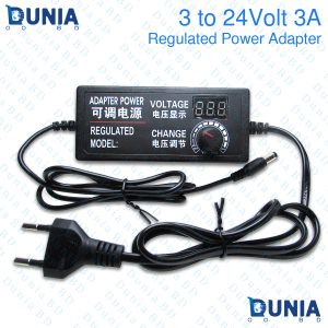 Adjustable AC to DC 3V-12V 5A 3V-24V 3A Universal Variable Adapter With Display Screen Voltage Regulated Switching Power Supply