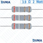 3.9 ohm 2 watt Two watt Resistor ±5% 3.9Ω 3.9 ohms Metal Oxid Film Resistance