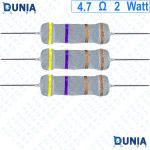 4.7 ohm 2 watt Two watt Resistor ±5% 4.7Ω 4.7 ohms Metal Oxid Film Resistance