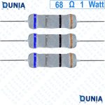 68 ohm 1 watt One watt Resistor ±5% 68Ω 68 ohms Metal Oxid Film Resistance