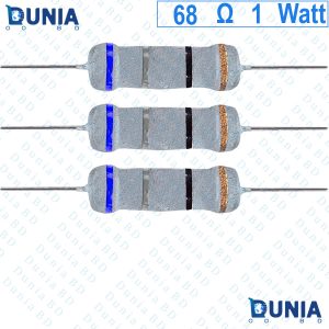 68 ohm 1 watt One watt Resistor ±5% 68Ω 68 ohms Metal Oxid Film Resistance