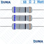 68 ohm 2 watt Two watt Resistor ±5% 68Ω 68 ohms Metal Oxid Film Resistance