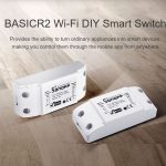 Sonoff Basic R2 Wifi Switch Module Universal Wifi Breaker Timer DIY Wifi Smart Scene Voice Control Light Switch For Smart Home Work with Alexa Google Home Controlled via eWeLink APP