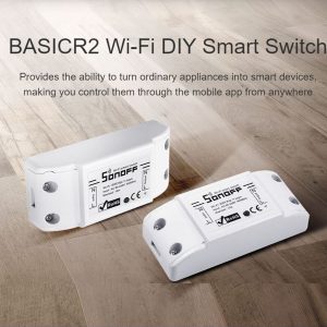 Sonoff Basic R2 Wifi Switch Module Universal Wifi Breaker Timer DIY Wifi Smart Scene Voice Control Light Switch For Smart Home Work with Alexa Google Home Controlled via eWeLink APP