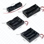 18650 3.7V Battery Holder Storage Box Container Power Bank Case Cases 1X 2X 3X 4X 1 2 3 4 Slot DIY Batteries Clip With Wire Lead Pin