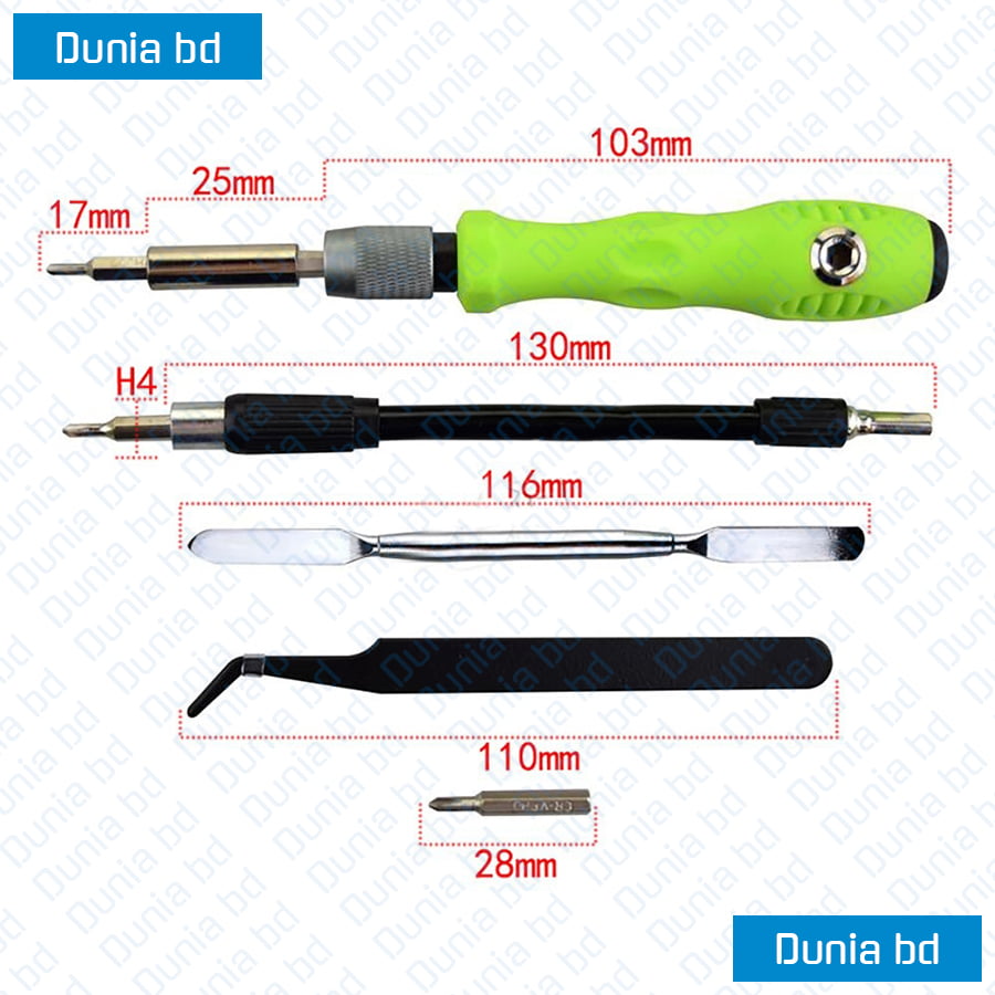 Aisilin Multi Purpose 42 Pcs Screwdriver Set (7389K) Repair Tools - Image 2