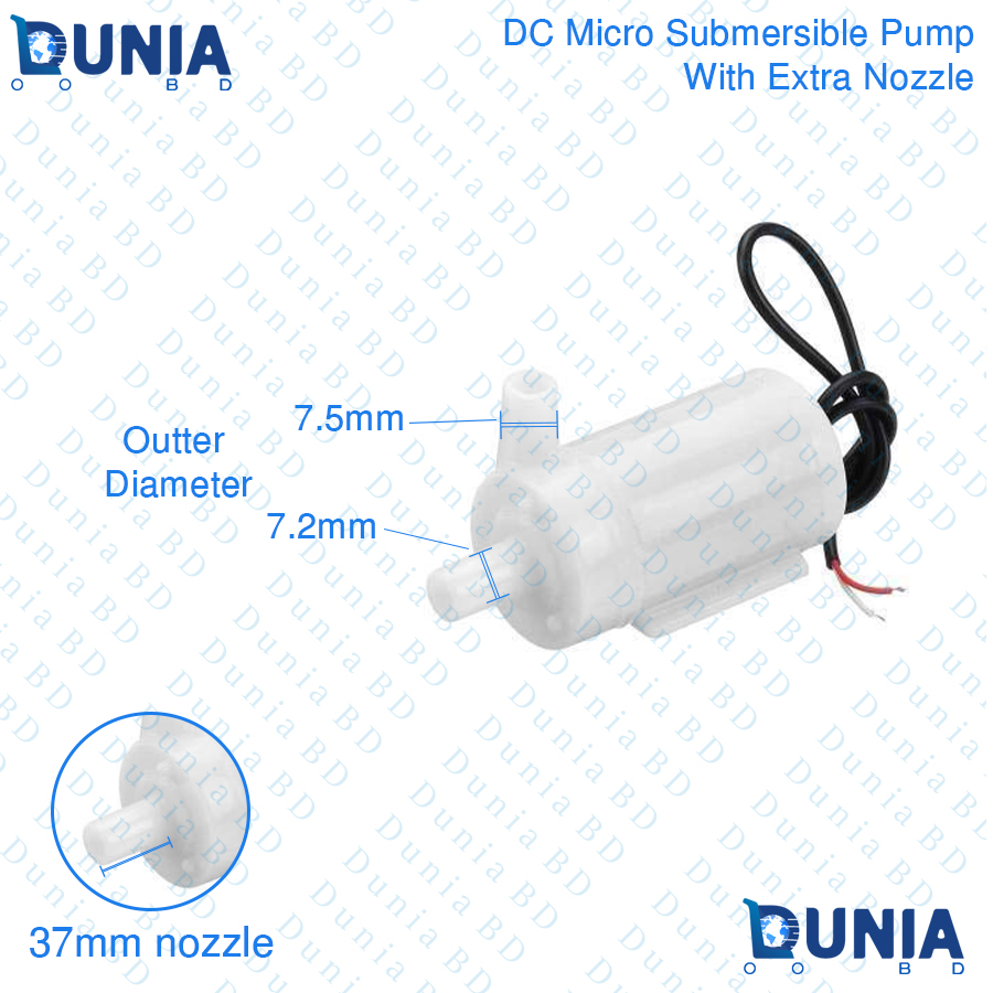 3-6V DC Micro Submersible Motor Water Pump Low Noise