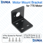 775 motor mount bracket with Screws - Black