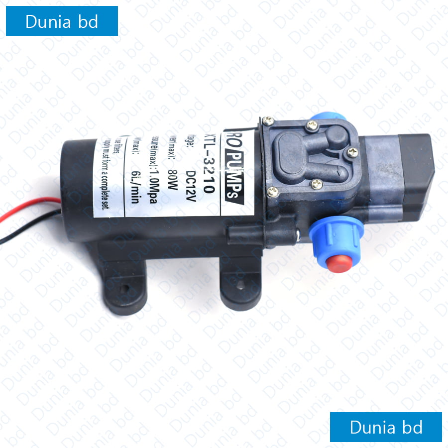Pro Pump DC 12V 80W 100 Psi 6L/min 1.0Mpa High Pressure Water Pump for Bike or Car Wash & Garden irrigation - Image 5