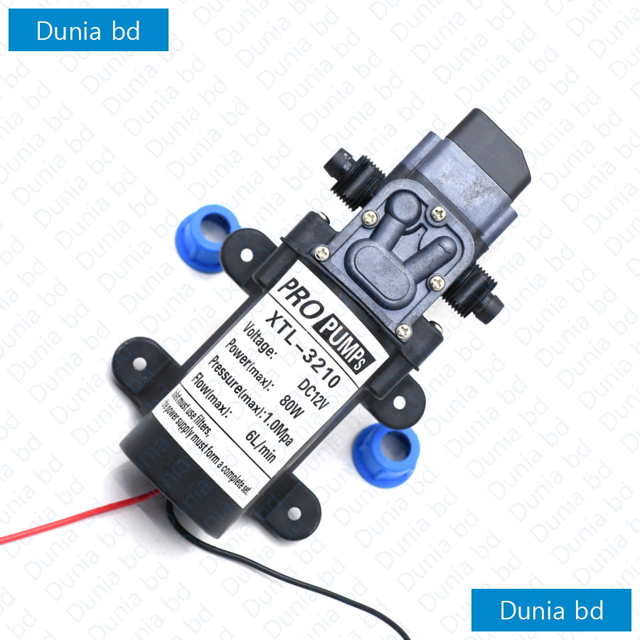 Pro Pump DC 12V 80W 100 Psi 6L/min 1.0Mpa High Pressure Water Pump for Bike or Car Wash & Garden irrigation - Image 4